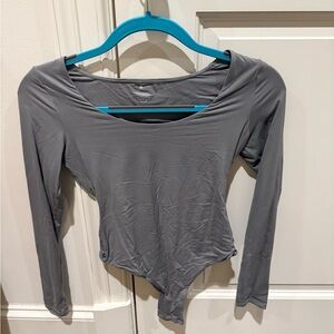 Gray Long Sleeve Women's bodysuit